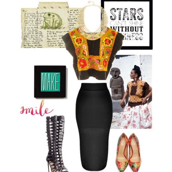 Mexican huipil blouse top Oaxaca Frida Kahlo authentic - Picture 3 of 13